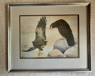 Framed print #352 Bald Eagles by Rex Brasher 