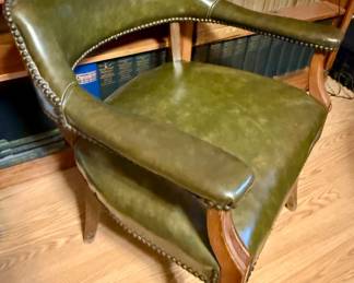 Barrel - Back Chair with Nailhead Trim 