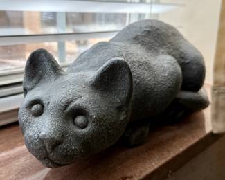 Resin cat statue