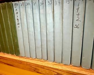 Vintage bound volumes of Life magazines from 1940s-1950s