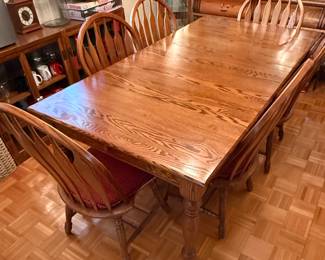 Table and Six Chairs