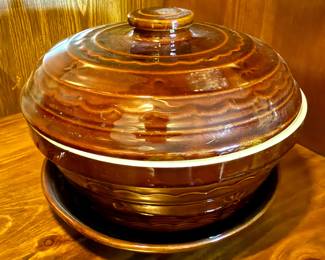 Marcrest Daisy Dot Stoneware Covered Casserole Dish 