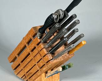 HOFFRITZ & OTHER KNIVES & KNIFE BLOCK
