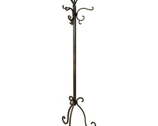 BRUSHED METAL COAT RACK
