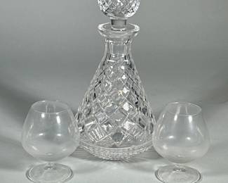 (3pc) REMY MARTIN COGNAC SNIFTERS & WATERFORD DECANTER
