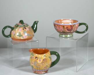 (3pc) Danna Cullen Pottery Set
