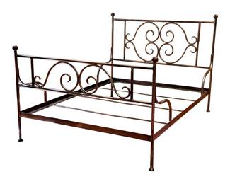 SUBSTANTIAL BESPOKE WROUGHT IRON / STEEL BEDFRAME
