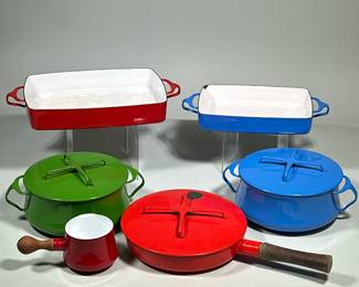 (5pc) MCM Colorful Vintage Dansk Kobenstyle Collection
