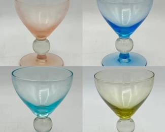 (4) Tiffin Style Glasses-UV Reactive
