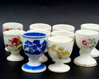 Egg Cup Lot Feat Wedgwood
