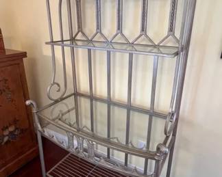 Kitchen Baker’s Rack or Coffee Station — Wood & Metal
