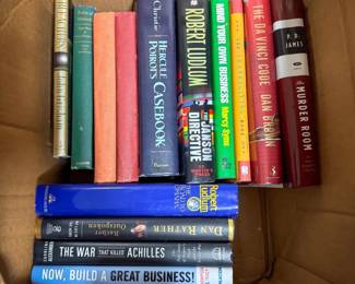 Large Box of Modern Hardcover Books

