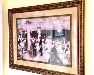 Framed Print Le déjeuner des canotiers (Luncheon of the Boating Party) by Pierre-Auguste Renoir.
