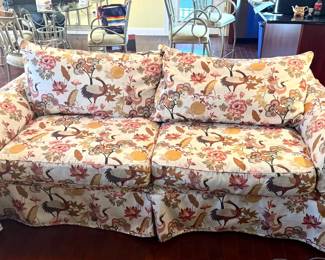 Crane Print Sofa
