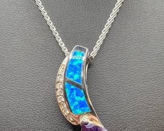 Sparkling Sterling Silver Pendant Stamped 925
