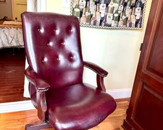 Burgundy Office Chair

