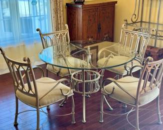 Glass Top Table & (4) Chairs
