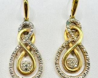 Sparkling Infinity Love Earrings

