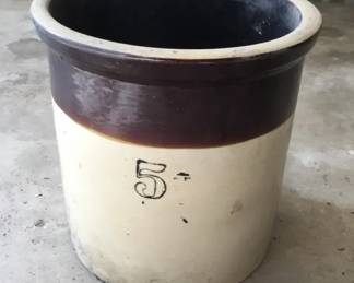 Vintage No. 5 Pickling Crock