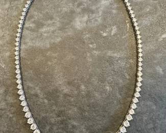 Lab Grown Diamond Tennis Necklace