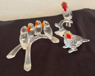 Swarovski Crystal Parrot
Swarovski Crystal Toucan
Swarovski Crystal “Love Birds”
