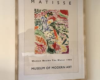 Matisse/Museum of Modern Art framed poster