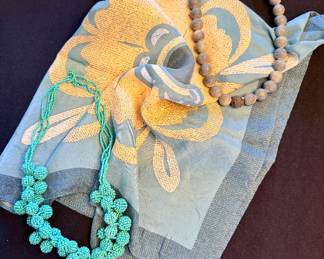 Fashion jewelry; scarves