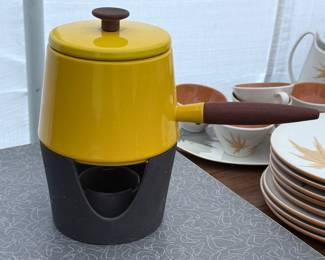Mid century modern fondue pot