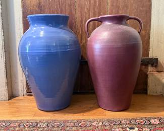 Art pottery floor vases