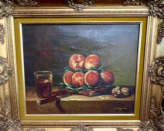 C. Harwood still life in hold frame