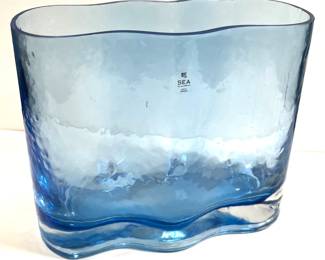 SEA Glasbruk Kosta Sweden glass vase