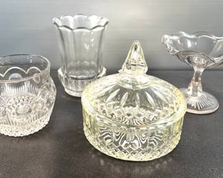 Vintage glass dishes
