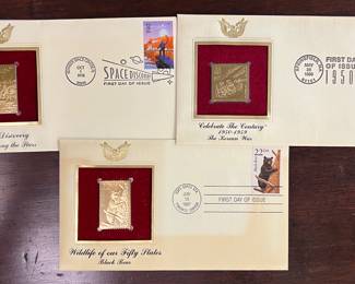 First edition commemorative stamps