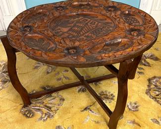 Chinese carved table