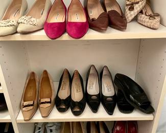 Shoes - Ferragamo, Monolo Blahnik, Paul Green and others