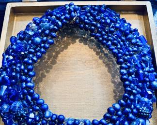 Hand made beaded collar necklace.