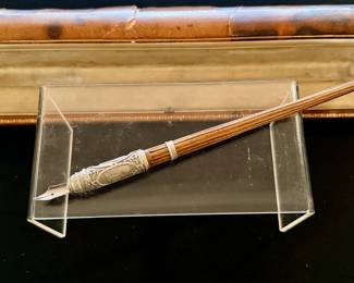Vintage platinum and gold commemorative pen