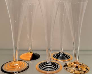Carlo Moretti glass champagne flutes
