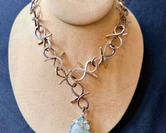 Sterling silver necklace with pendant