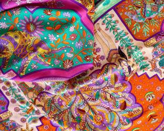 Hermes Cashmere and Wool Scarf.