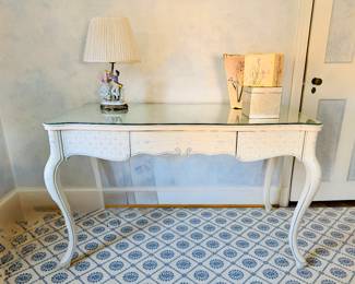 Painted French provincial style writing desk