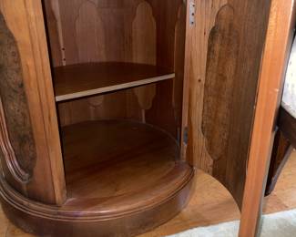 Vintage Drexel Drum cabinet. Pecan