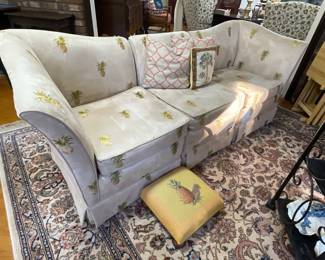 3 Piece Versatile Settee upholstered in Super Suede.