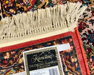 Karastan wool rug details.