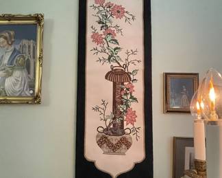 Needle Art Embroidery Bell Pull