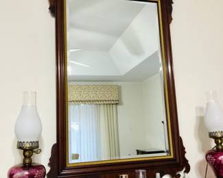 Close up of mirror