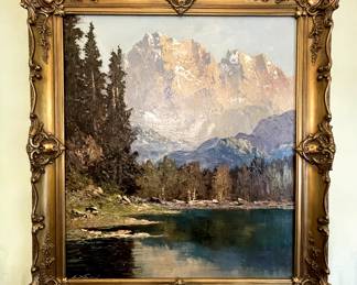 Original Painting byGeorg Arnold-Graboné (1896-1982), a German Impressionist artist renowned for his landscape paintings.