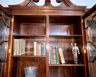 Large Chippendale Mahogany Secretaire Breakfront in Mahogany
Fully Locking with a pulll-out desk.
90"Long • 102"Tall • 17"Deep