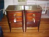 Matching mahogany end tables