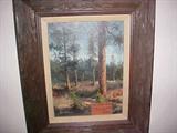 Joe Rader Roberts "Lost Pines" original oil on canvas 12" x 16 $350.